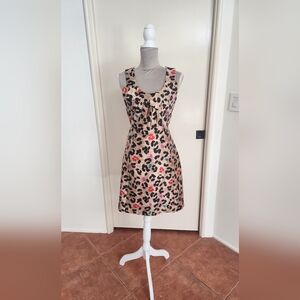 Kate Spade lined animal print dress size 0